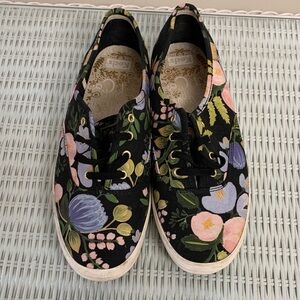 Keds Black Multicolor Floral Sneakers